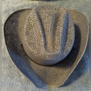 Tombstone Blue Cowboy Hat EUC